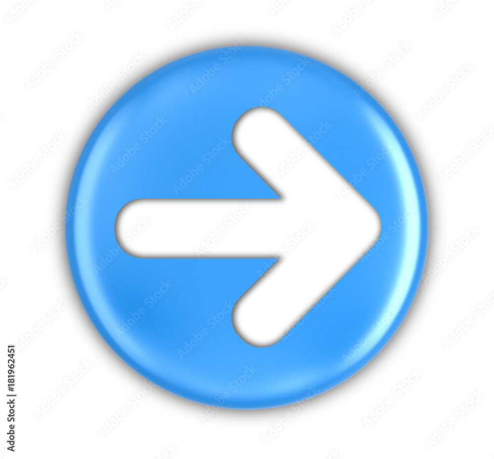 Poster button with arrow sign. image with clipping path
