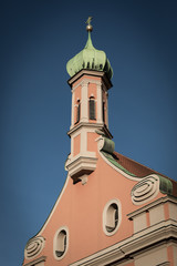 Kirche in Augsburg, St. Margareth, Detailaufnahme