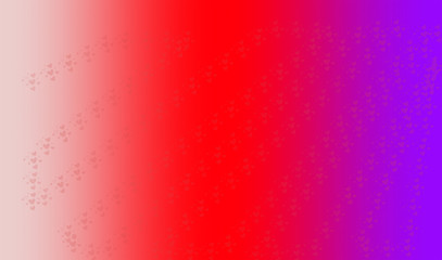 Purple to red to pink Gradient with hearts spread over illustration.  