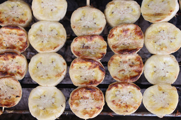 banana Brochettes grill 