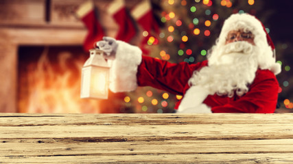 santa claus and desk space 