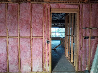 Stud wall insulation