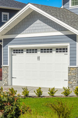 Garage door in Vancouver, Canada.