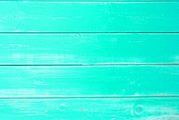 Mint Green Wooden Background, Copy Space