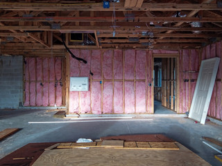Stud wall insulation