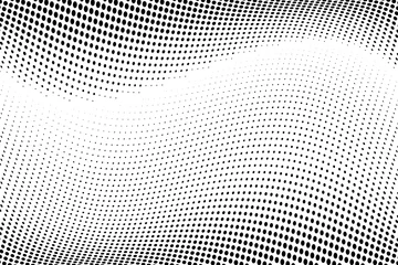 Papier Peint photo Lavable Pop Art Wavy  Halftone background. Comic dotted pattern. Pop art style. Backdrop with circles, dots, rounds design element