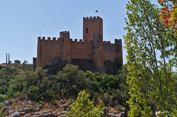 Fototapeta na wymiar Templar castle of Almourol in Tomar