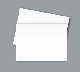 Catalogue blank landscape brochure mockup cover template