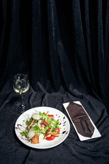 chicken salad with white wine;