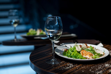 chicken salad with white wine;