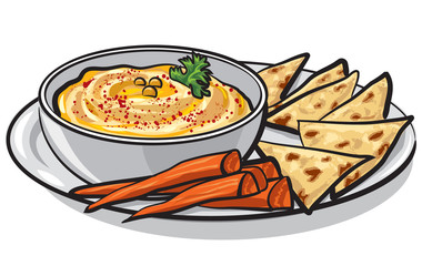 humus with pita