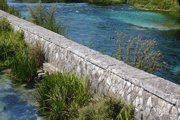confluenza fiumi Aterno e Pescara, Popoli, Italia
