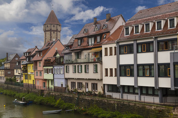 Wertheim am Main city, Germany -  popular tourist destination