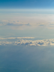 Beautiful white clouds and blue sky