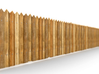 Wooden fence 