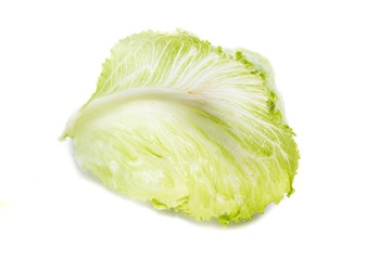 Lettuce over white