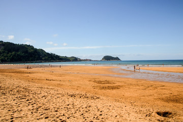 the beach of zarautz