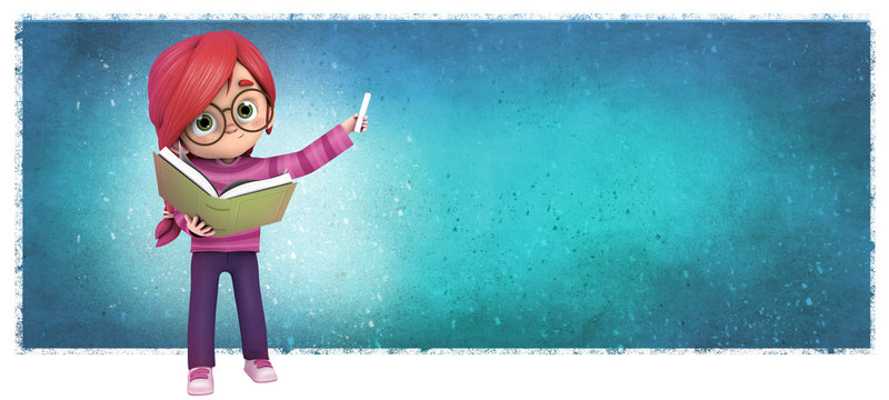 Se&ntilde;alando con una tiza y fondo de textura