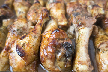 appetizing chicken legs