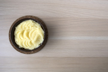 delicious cooked mashed potatoes