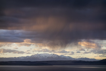 Fototapeta premium Utah Lake Sunset