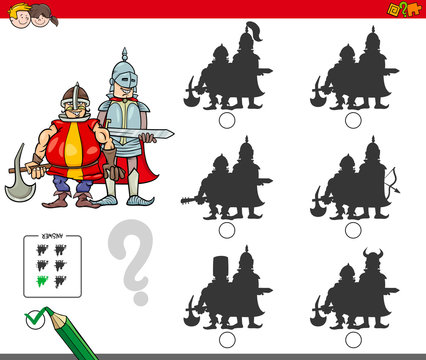 monsters educational shadow game