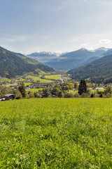 Alpine rural landscape in Western Carinthia, Austria.