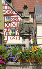 Fototapeta na wymiar Brunnen in Bad Berneck