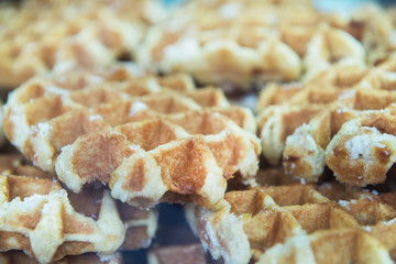 Christmas Food Market with lots of Belgium Wafles