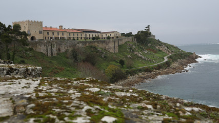 Fototapeta na wymiar Parador Nacional Conde de Gondomar, Fortaleza Monterreal, Baiona, Pontevedra, Galicia, España