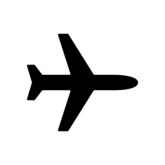 Plane vector icon, symbol of flight