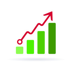 Growth on a dioragram icon
