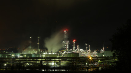 Refinería en Muskiz, País Vasco