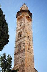 Fototapeta premium Al-Khanqah al-Salahiyya Mosque in Jerusalem. Israel