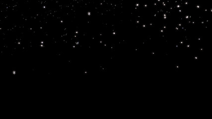 Raining of Sharp and Tiny Silver Six Branchs Stars