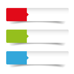 Empty label button set