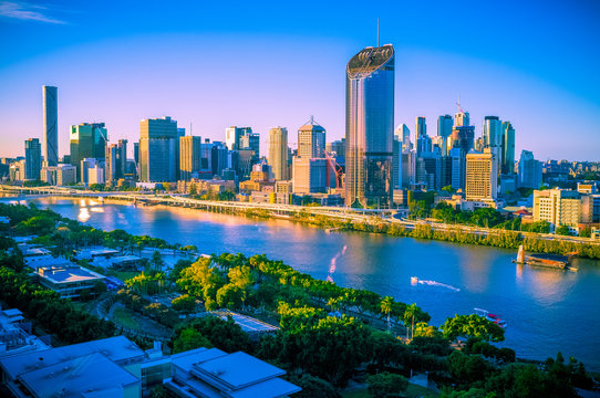 Brisbane City Skyline