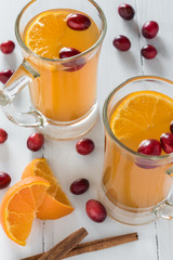 Hot Cranberry Apple Cider Beverages