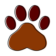 Paw print symbol