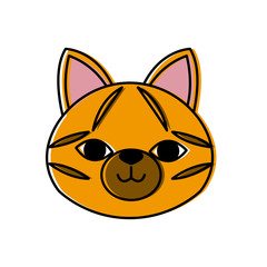 Cat head cartoon