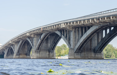 Metro Bridge over Dnipro in Kiev