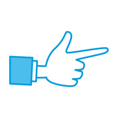 Hand cartoon isolated