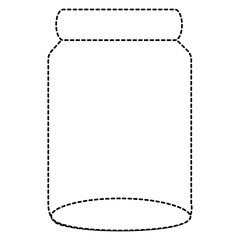 glass jar isolated icon vector illustration design