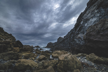 Moody Coastal scene