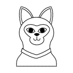 Cat head cartoon icon vector illustration graphic design
