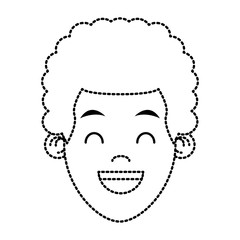 Boy smiling cartoon icon vector illustration graphic design