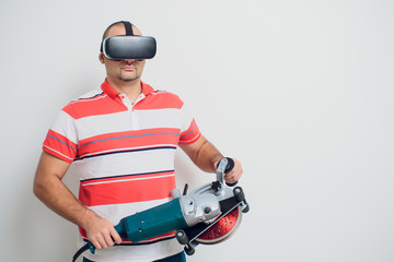 man wall puncher vr virtual reality