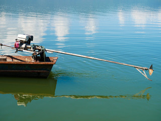 The long tail  Boat propeller