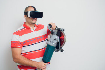 man wall puncher vr virtual reality