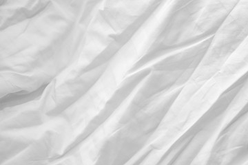 White delicate soft background of fabric or bedding sheet